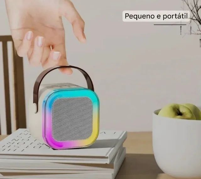 Mini karaokê com 2 microfones  - Foto 5
