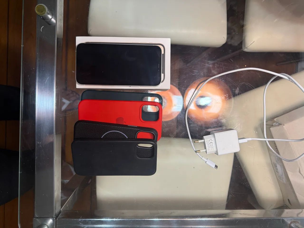 Iphone 12 branco - 64gb - bateria 80%