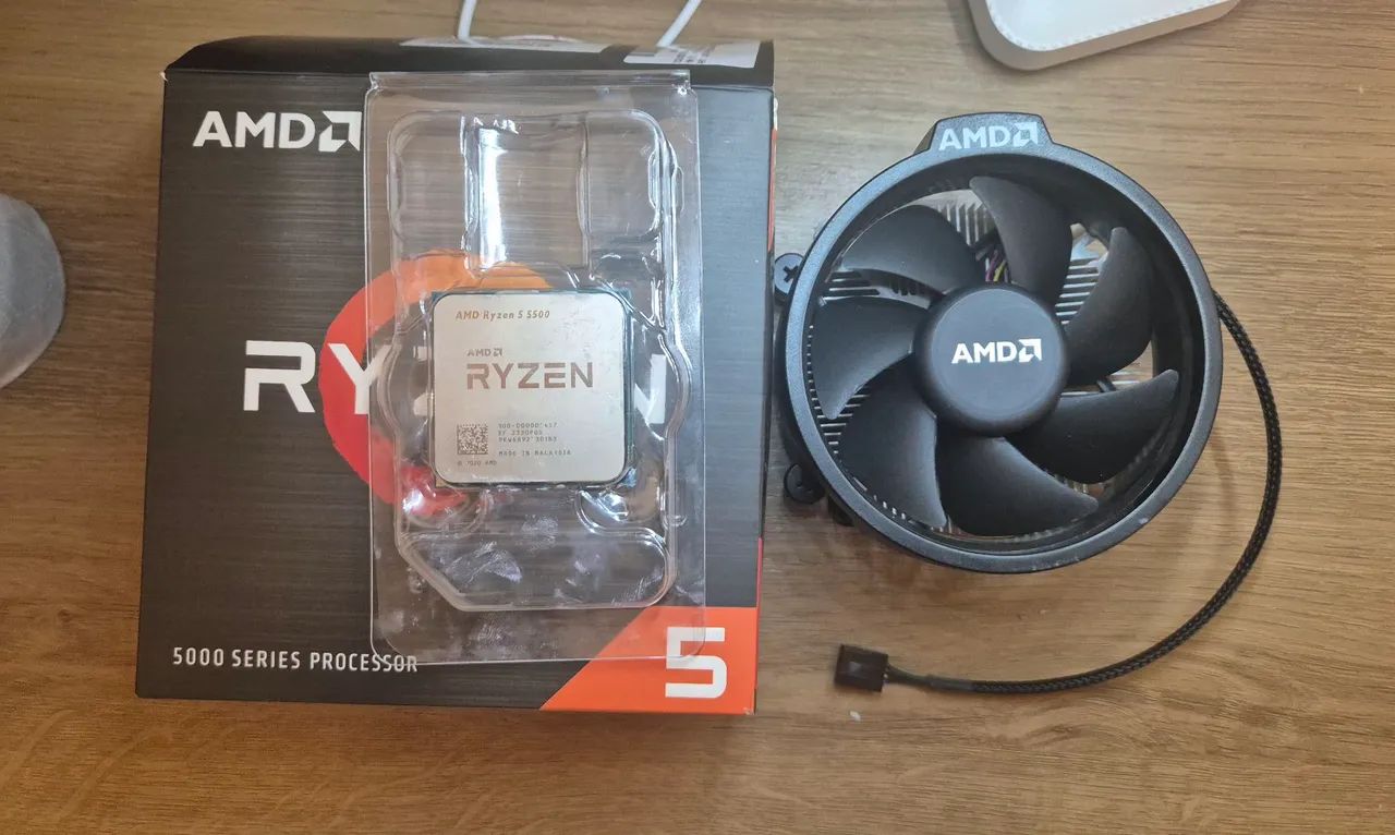Processador Ryzen 5 5500 3.6 ghz base e 4.2 ghz max boost