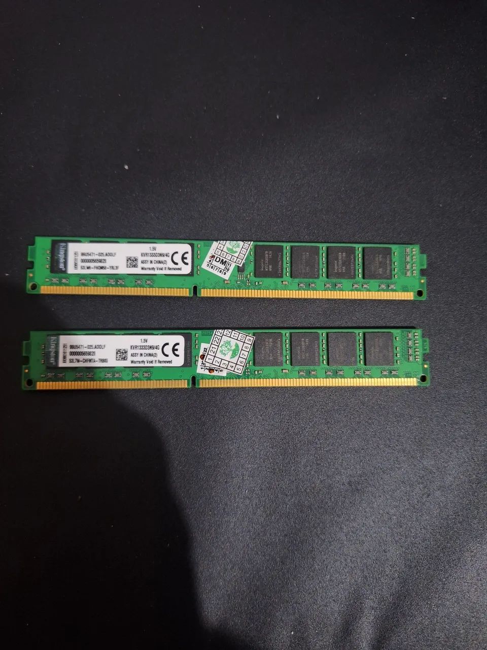 Par de Memórias Kingston DDR3 2x4GB 1333mhz