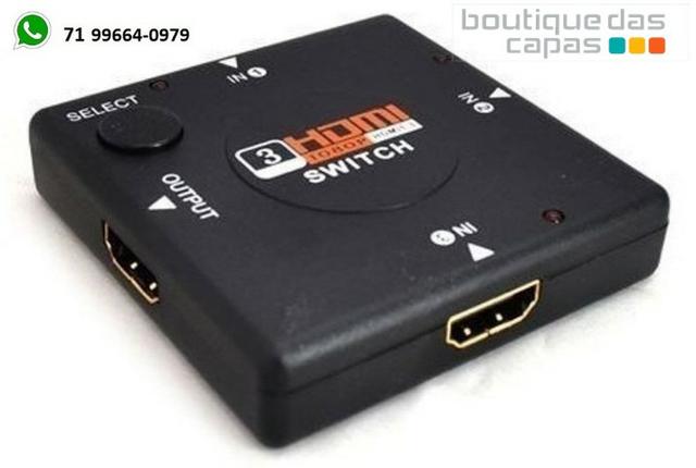 Switch Divisor Hd Hub Hdmi 1.3 Splitter Divisor 3 Portas 3d - Foto 2