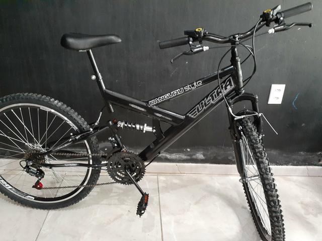 Super Bike Full Suspension aro 26, nova - Foto 5