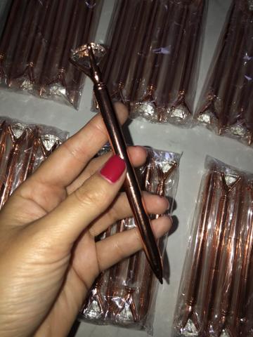 40 Canetas esferográficas cristal rose gold - Foto 3