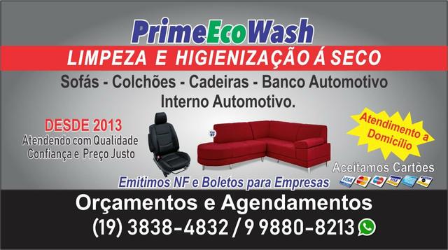 Limpeza e higienização a seco de estofados e automotivo