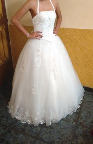 vestido de festa com duas saias