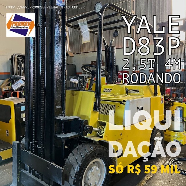 Empilhadeira yale Diesel 2,5t rodando  - Foto 2