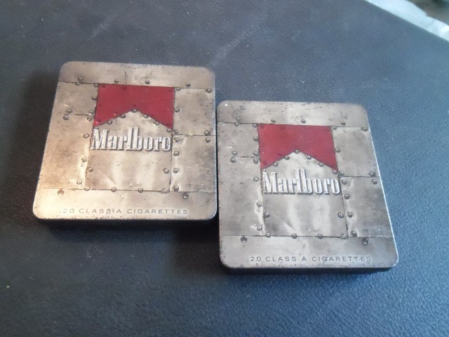 marlboro embalagem metálica sacola plástica coleção hobbie