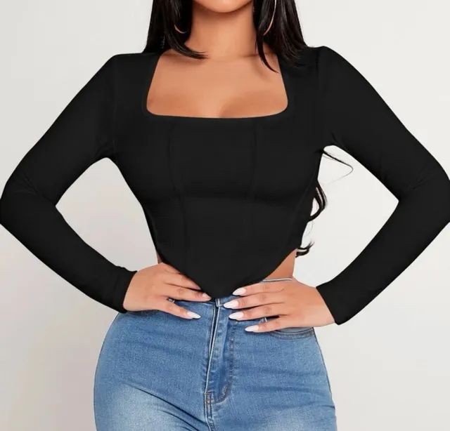 VENDA - cropped com barbatana NOVO - Foto 3