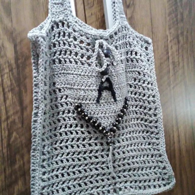 Bolsa de Crochê de 85 por 65 - Foto 4