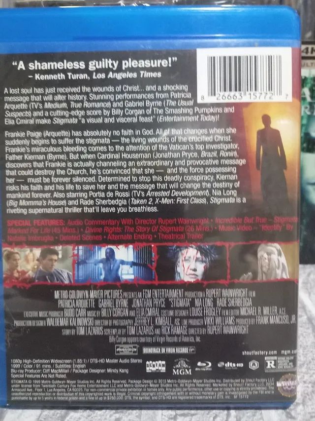 Blu ray stigmata importado raro - Foto 4