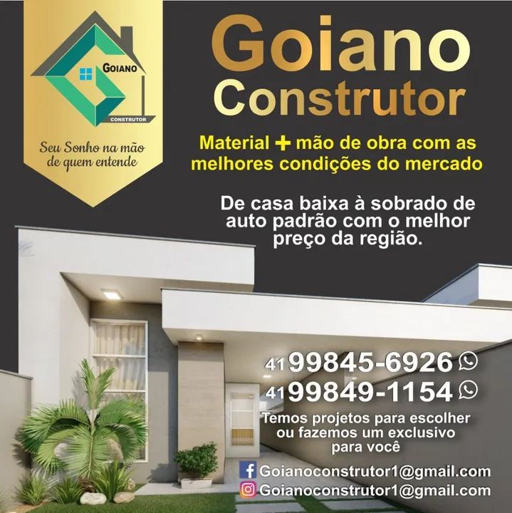 Construtor, experiência em sobrados e casas.