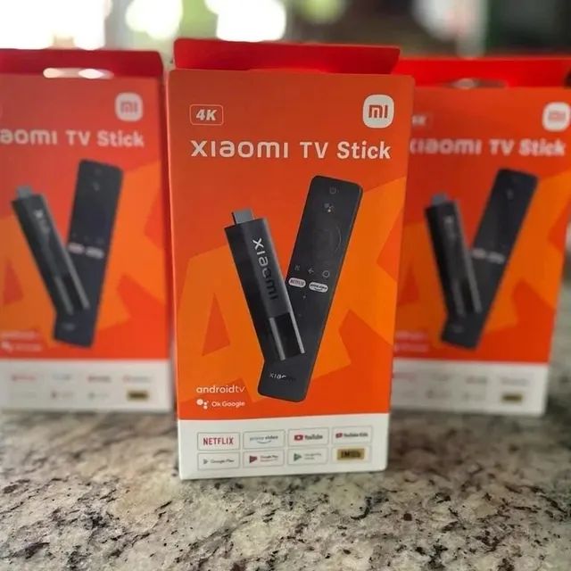 Versão global xiaomi mi tv stick 4k android tv 11 2gb<br>ram 8gb rom netflix wifi google 