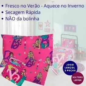 O Jogo de Cama Solteiro 3 Peças Microfibra Estampado Lepper - Foto 3