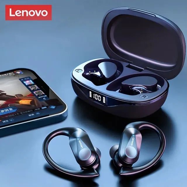 Fone Lenovo Esportes XT80, Bluetooth, Corrida, Bike, Academia 