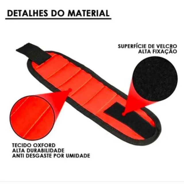 Pulseira Magnética - Parafusos, Pregos, Moedas, Agulhas _ FE130 - Foto 2