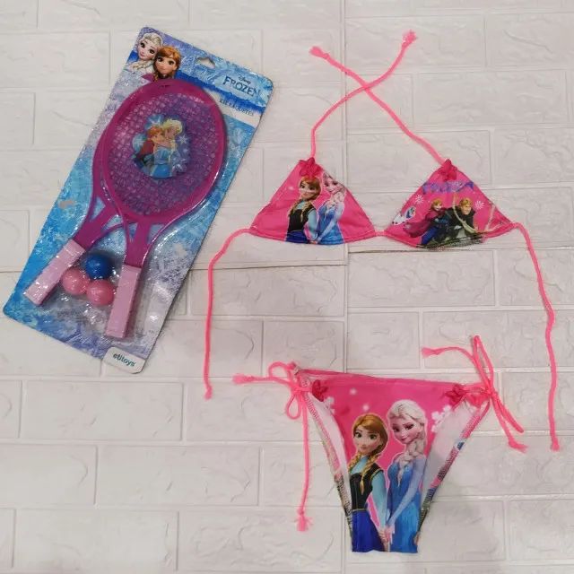 Biquine Infantil Com Estampa Frozen - Foto 2