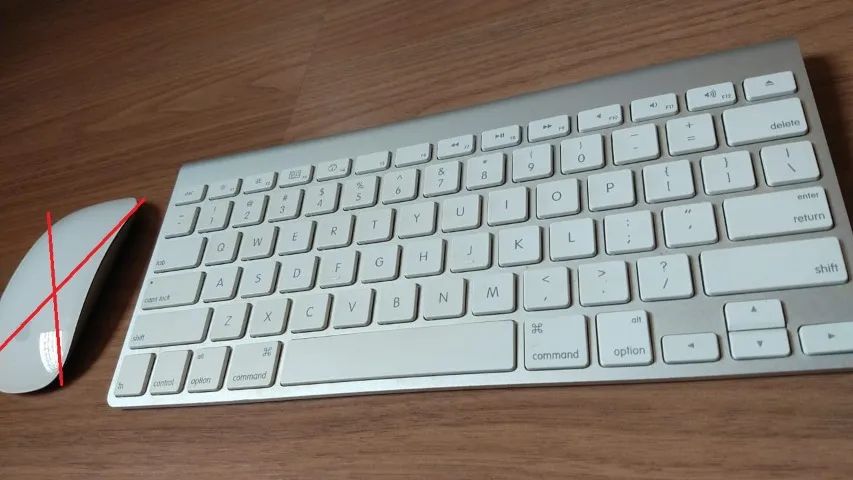  Apple Mouse com fio e Teclado Sem Fio    - Foto 4
