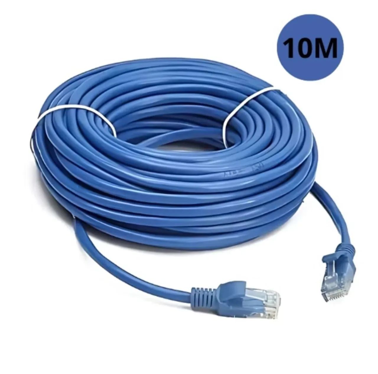 Cabo de Rede Ethernet CAT5e 10 Metros Azul - Anatel - Foto 2