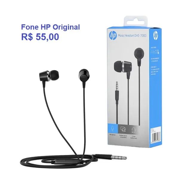Fones originais HP (55,00) lacrado