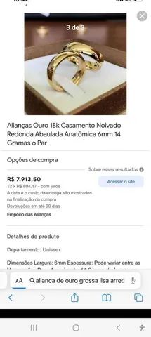 Aliança 18k - Acessórios - São José dos Pinhais 1282466568