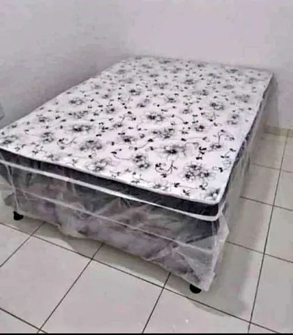 Cama box casal 7cm de espuma +Brinde 