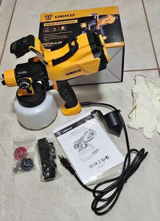 Pistola de Pintura 1.2L 600W com LED - DEKO