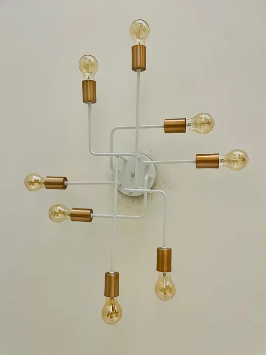 Lustre Plafon Aranha com 8 Lâmpadas - Iluminação Incrível! - Foto 3