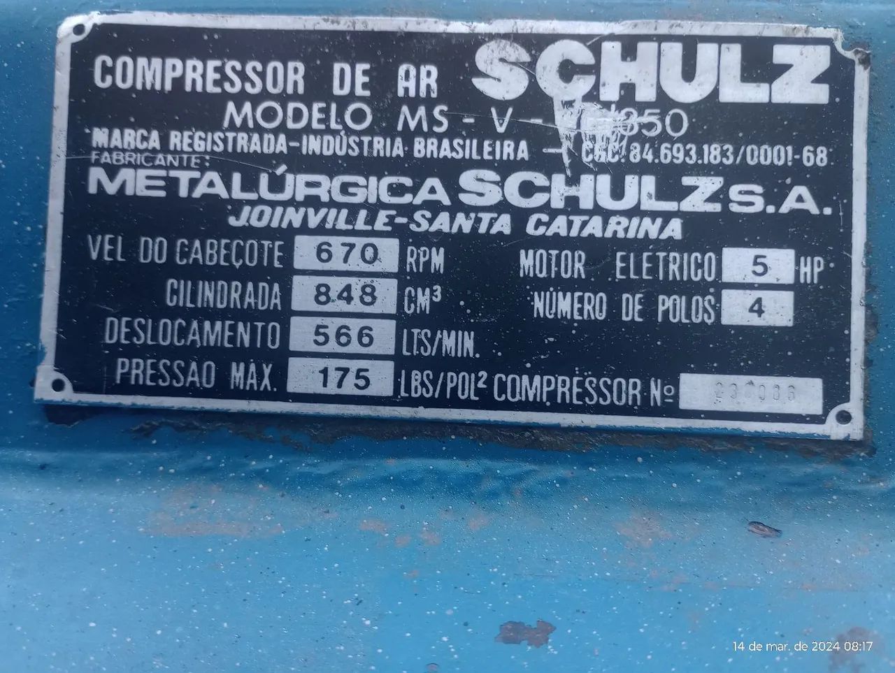 Vendo compressor 25 pés trifásico - Máquinas para produção industrial ...