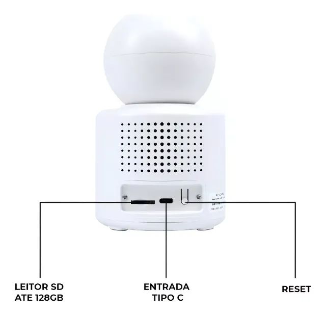 Babá Eletrônica Câmera Wifi Visão Noturna Microfone Full Hd - Foto 4