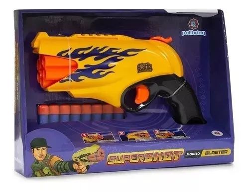 Lanca Dardos Tipo Nerf Arminha De Brinquedo Original - Foto 4