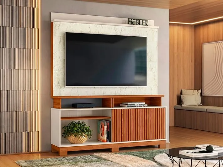 Home Dallas 1,6 Cinamomo Mel/Off White/Carrara Mobler