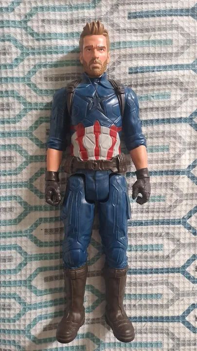 Boneco Capitão América Titan Hero - 30 cm - Foto 3