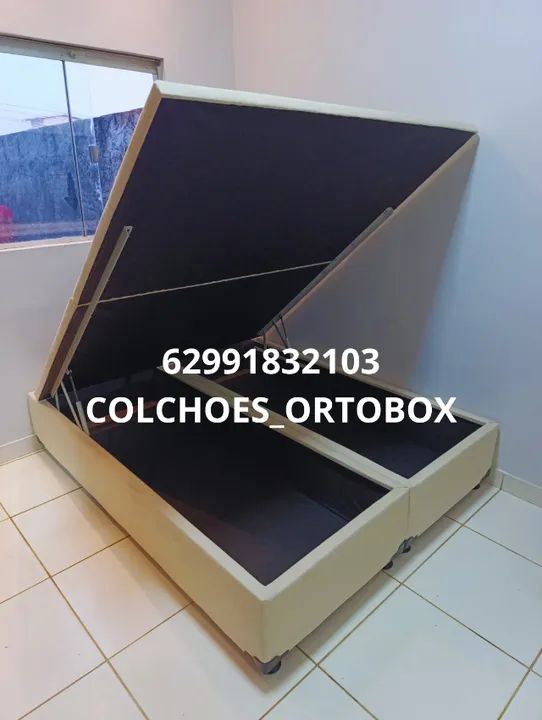 Box Baú Queen Size estrutura reforçada