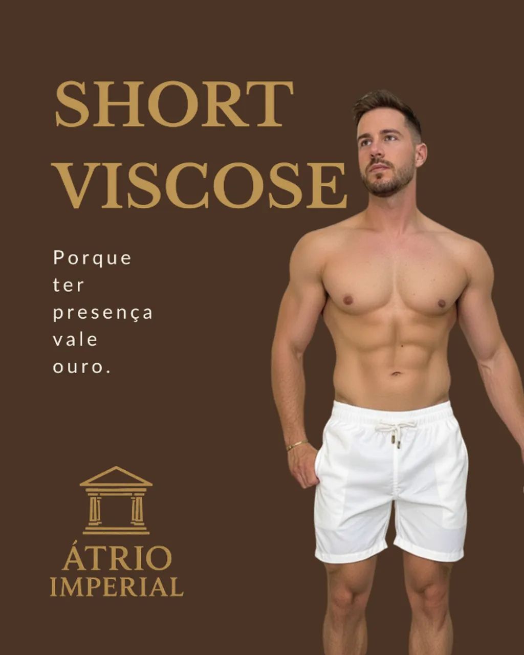 SHORTS DE VISCOSE PREMIUM | ÁTRIO IMPERIAL - Foto 3
