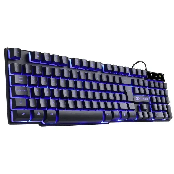 Teclado Gamer Hydra 107 Teclas + 12 Multimídia Com Led Azul Sensacao Tecla Mecanica - Gt70