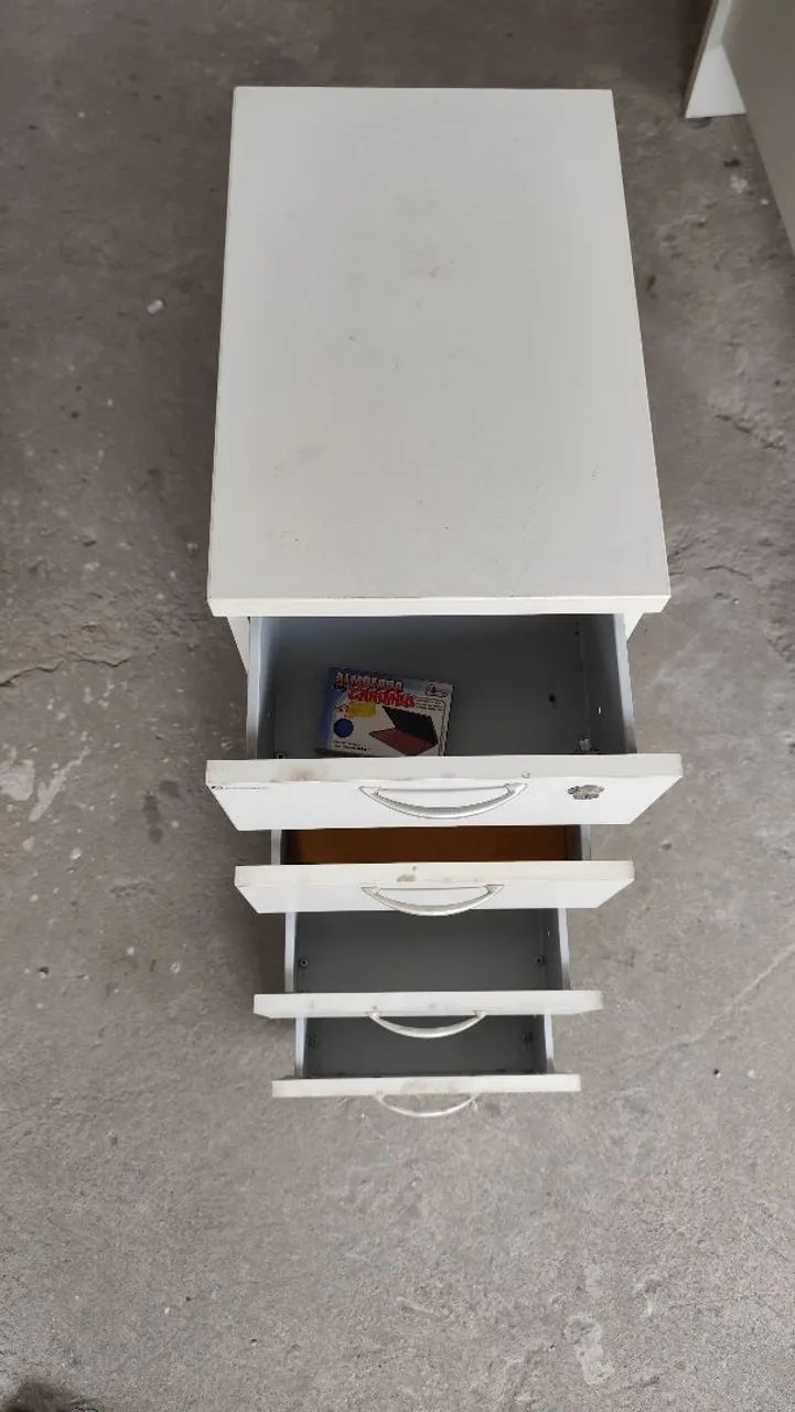 Mesa e gaveteiro para escritório em MDF (25mm) Oportunidade de deixar seu escritório lindo - Foto 4