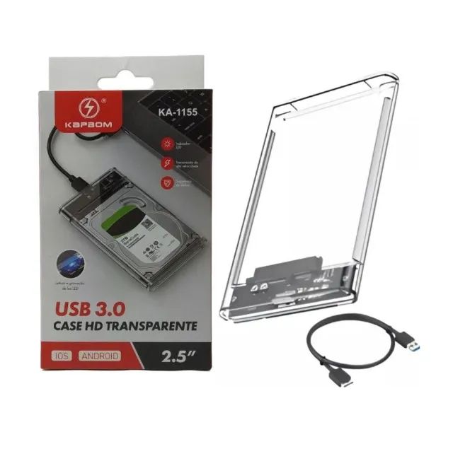 Case Hd Externo Usb 3.0 Notebook 2.5 Kapbom - Foto 3