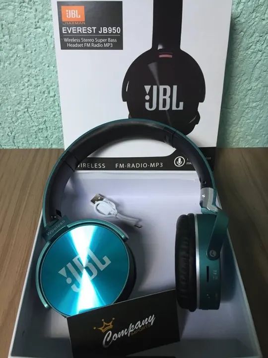 Fones de ouvido JB950 bluetooth, cartão de memória, rádio FM e auxiliar P2. - Foto 5