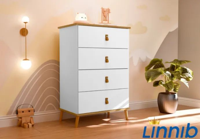 CÔMODA INFANTIL 4 GAV PAGAMENTO SOMENTE NO ATO DA ENTREGA @LINNIBMÓVEIS