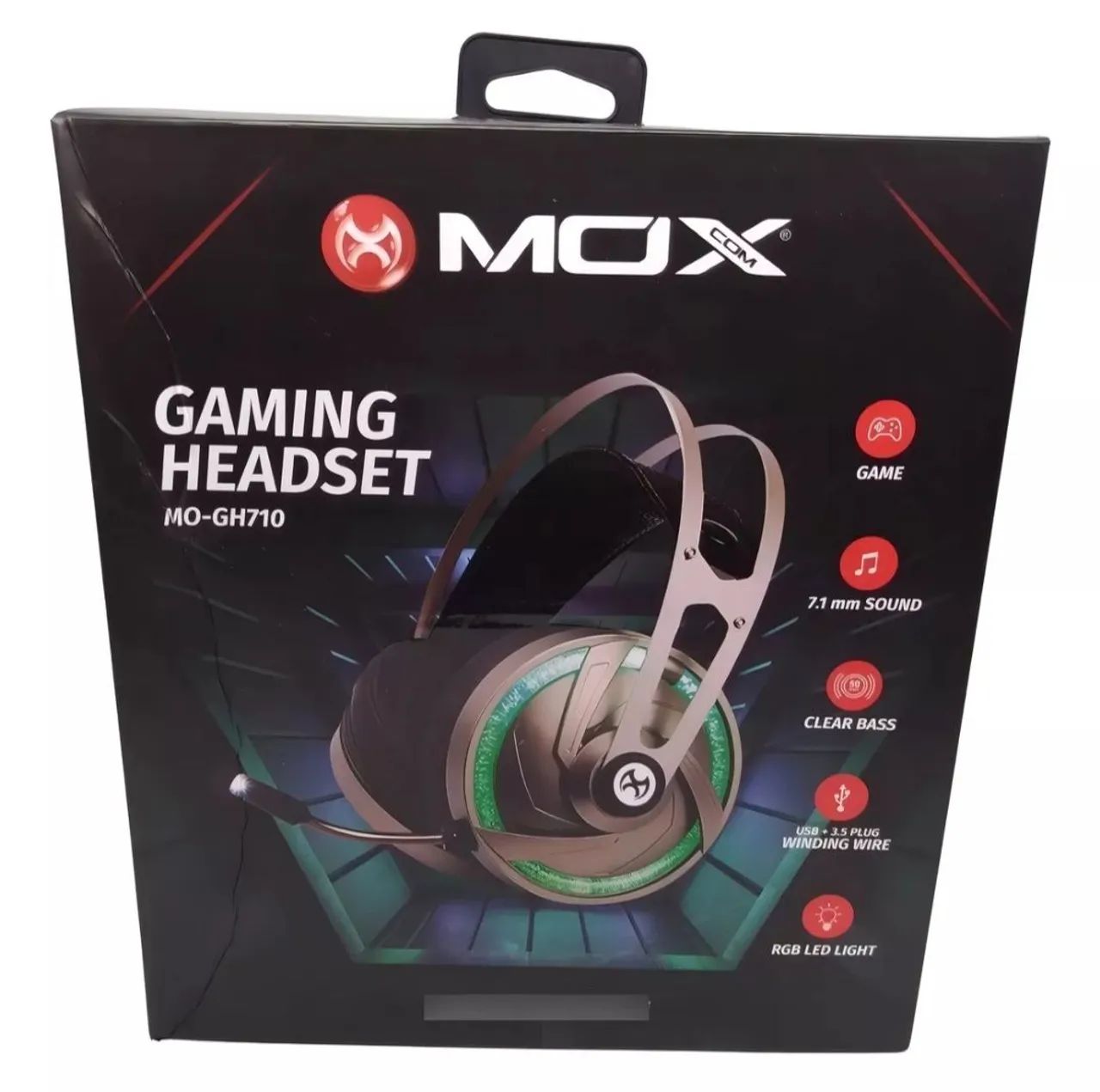 Headset Gamer MOX GH710 com Iluminação RGB - Foto 4