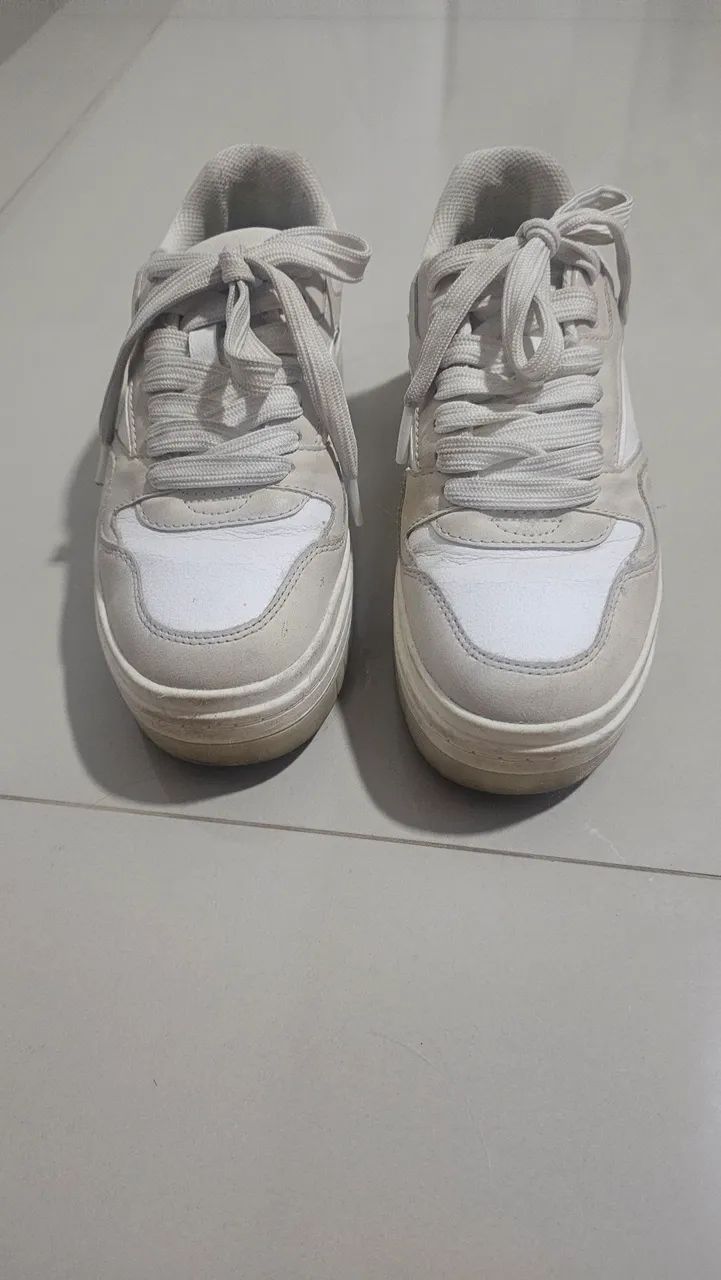 Tênis Casual Branco feminino - Foto 2