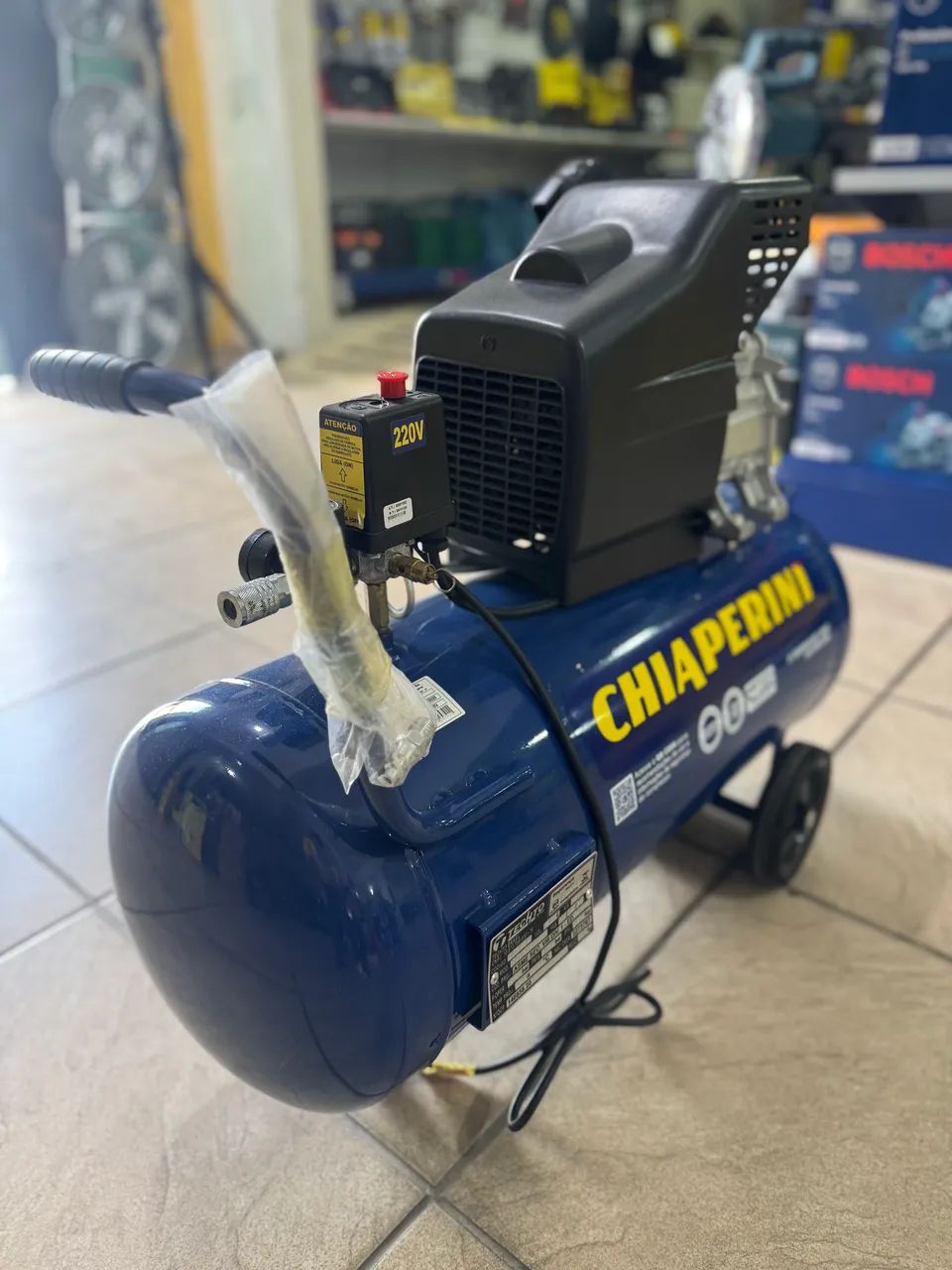 Compressor de Ar 50 Litros 120 psi Motor 2HP 220v - Chiaperini (Novo) - Foto 5
