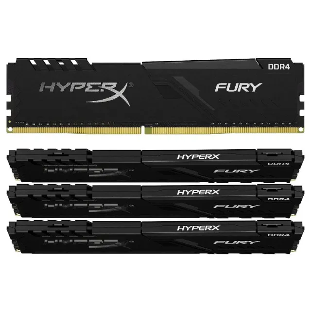kit com 2x4GB Memória RAM Fury preto 8GB HyperX