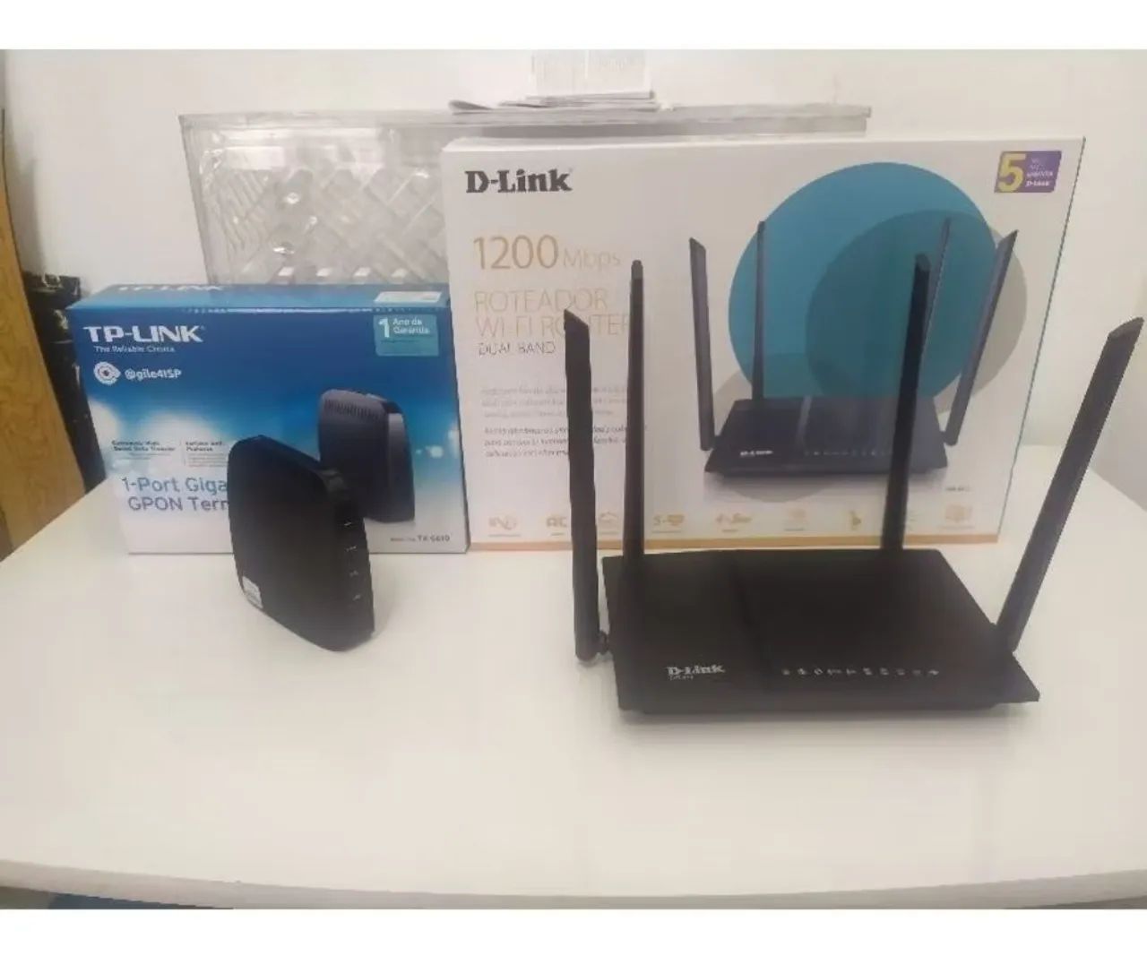 Kit T-Link Roteador e TP-LINK Terminal Ler descrição do anúncio