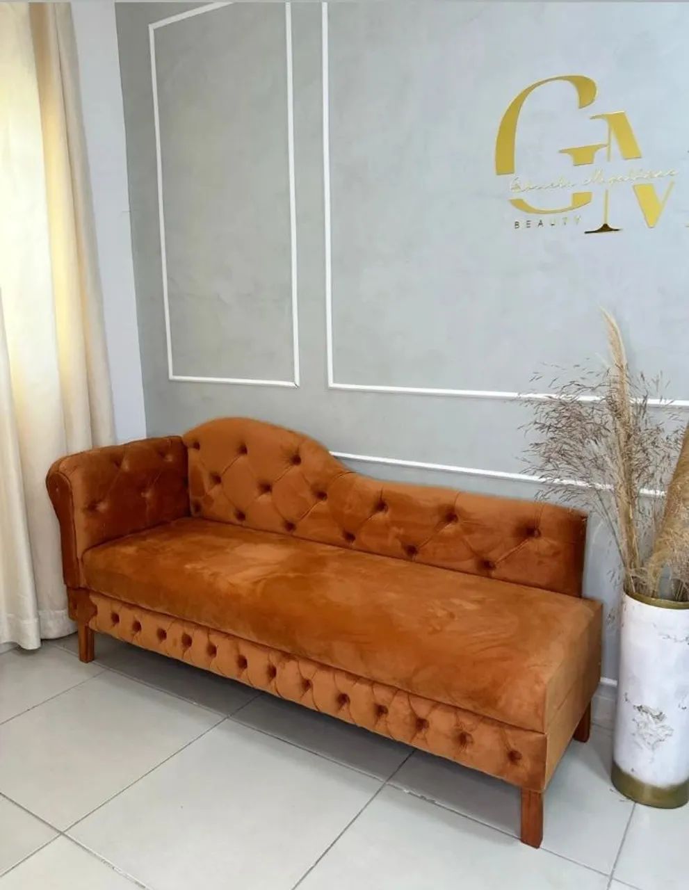 RECAMIER DIVÃ CANCÚN Elegante para Decoração - Foto 4