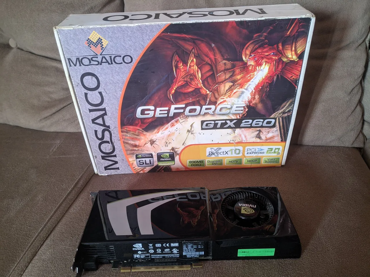 Placa de Vídeo GeForce GTX 260 1Gb DEFEITO