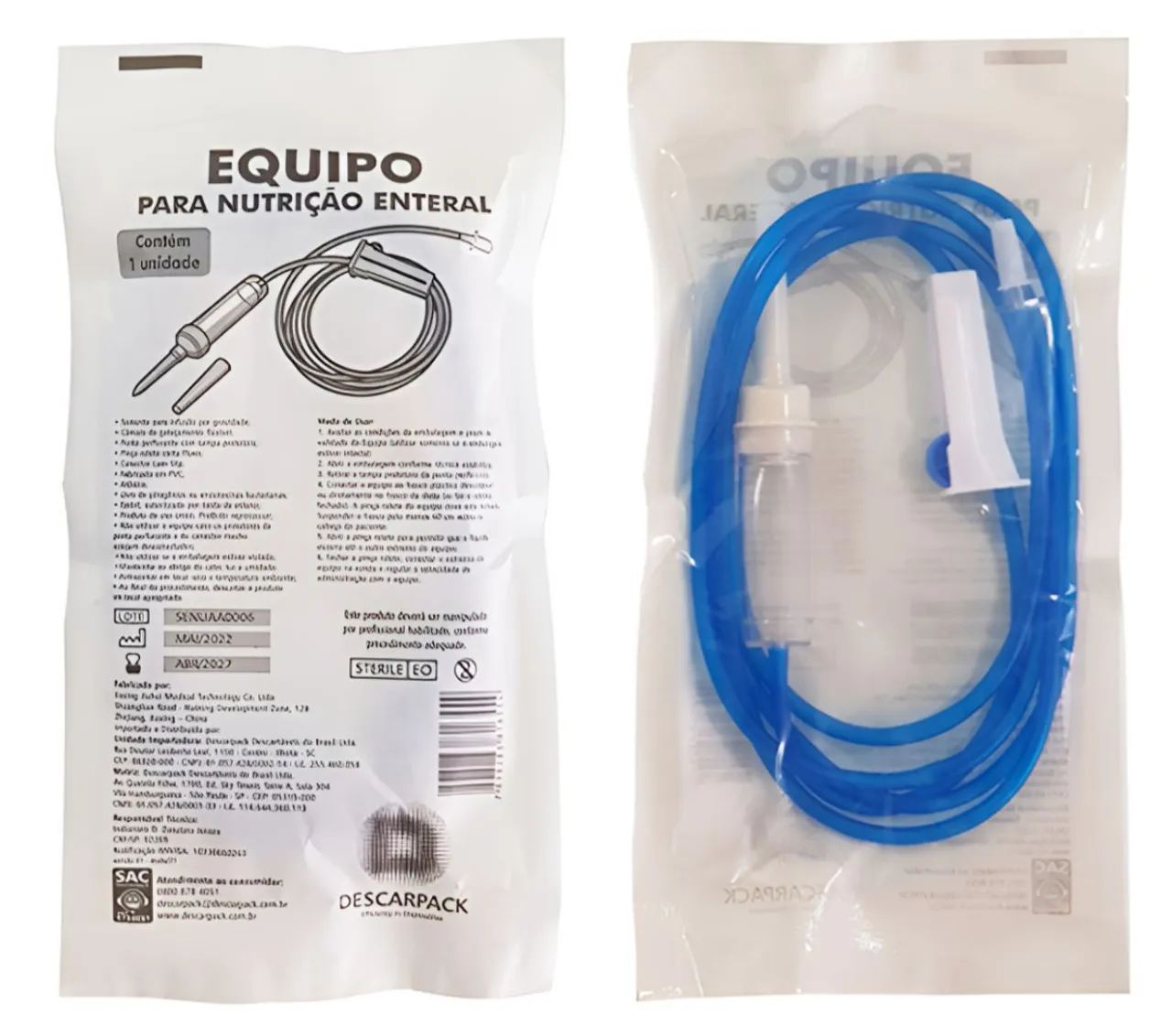 Equipo para Nutrição Enteral Descarpack - 0,50 A UNIDADE
