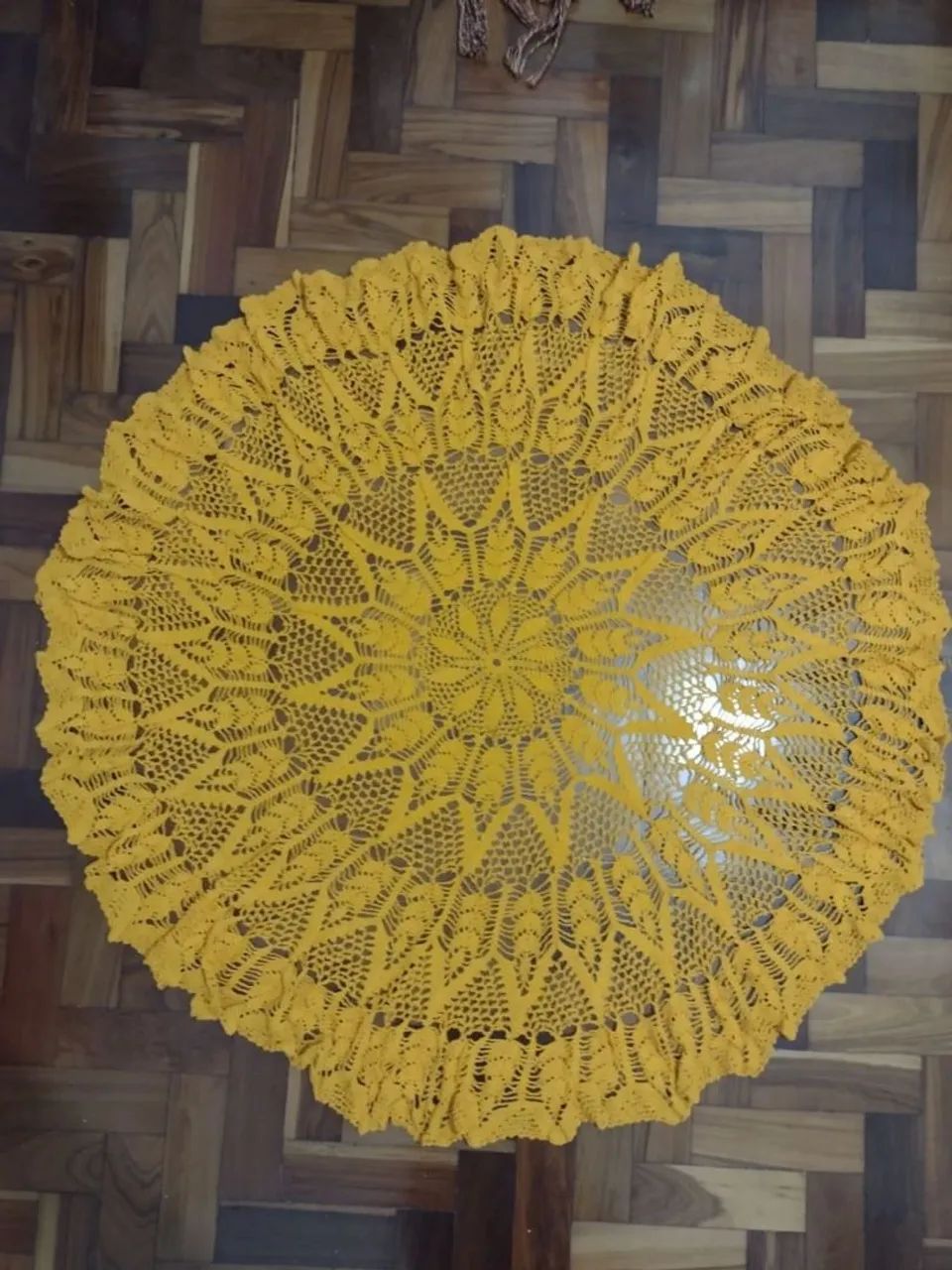 Para sua mãe. Toalha de mesa em crochê, nova, linda.