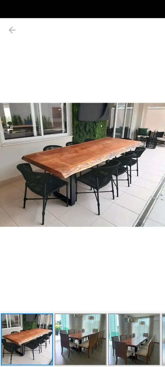 Mesa de Jantar em Madeira Maciça - Foto 2