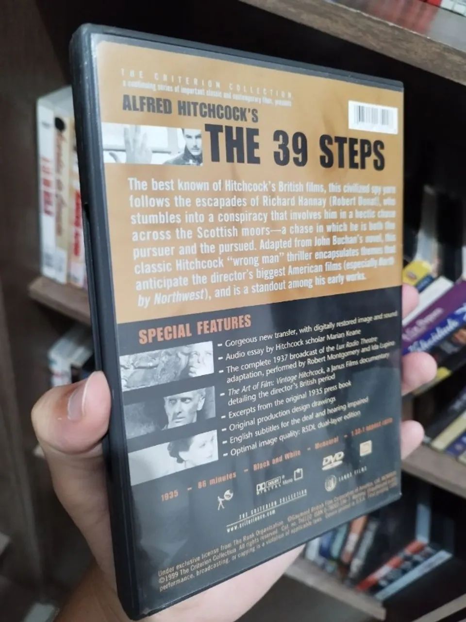 DVD Os 39 Degraus Edição Criterion Collection Importada (Hitchcock) - Foto 2